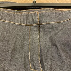 Devine Denim NY 20W skirt, with pockets and zipper. 37 inches long. Light denim.